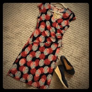 Cute asymmetrical dress with ruched side detail